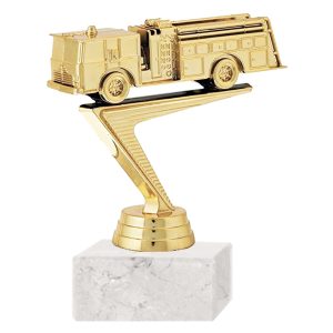 Trofeo plástico carro bombero